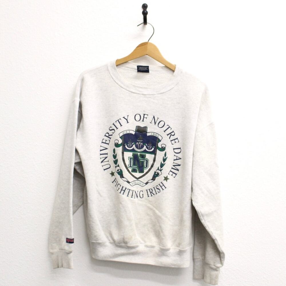 Vintage Notre Dame Fighting Irish Sweatshirt Large